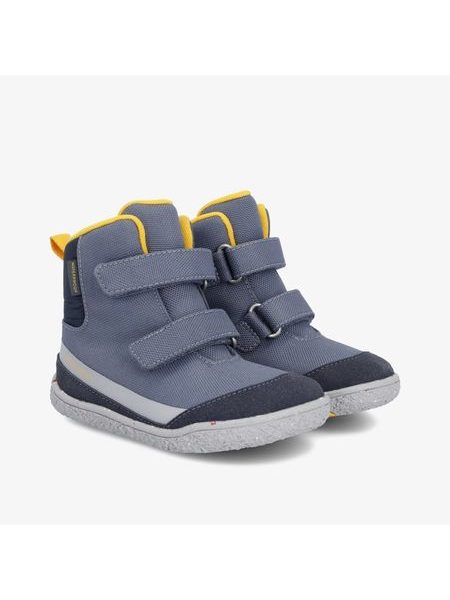 GROUNDIES OTTAWA Navy/Yellow | Children's Barefoot Insulated Boots