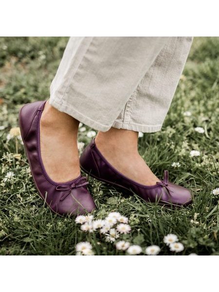 GROUNDIES RUBY 2.0 WOMEN Plum | Damen Barfuß-Ballerinas
