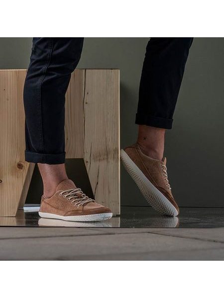 GROUNDIES AMSTERDAM MEN Camel | Herren Barfußschuhe