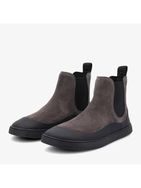 GROUNDIES SIENNA WOMEN Grey Black | Damen Barfuß Chelsea Boots