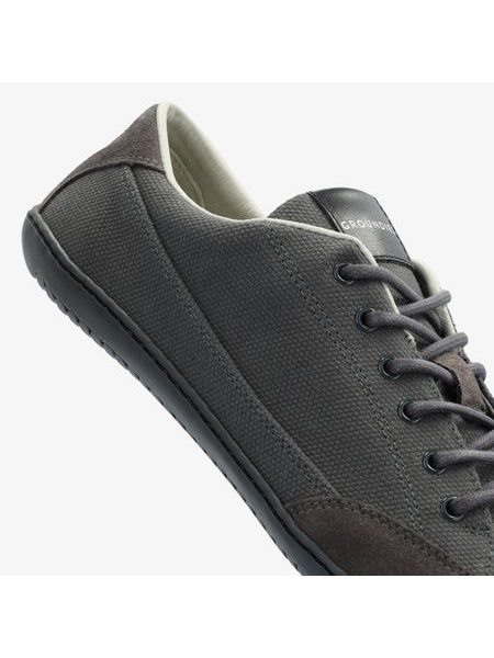 GROUNDIES AMSTERDAM MEN Dark Grey | Herren Barfußschuhe