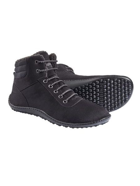 LEGUANO KOSMO Black | Insulated Ankle Barefoot Boots