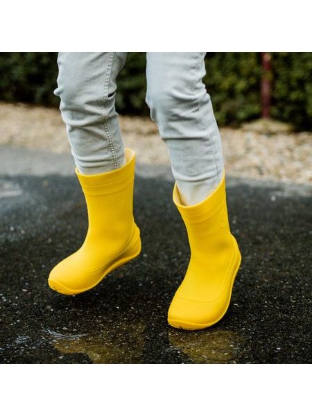 CRAVE MONSOON Yellow | Children's Barefoot Wellies