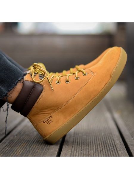 CRAVE UTAH WINTER 2.0 Cognac | Gefütterte Winter-Barfußschuhe