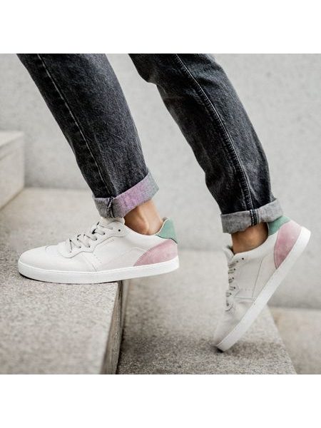 GROUNDIES NOVA GS1 WOMEN Beige Pink | Damen Barfuß-Sneaker