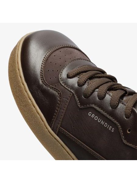 GROUNDIES Nova Special Espresso/Croco | Damen Barfußschuhe