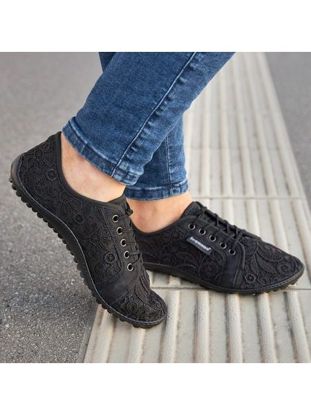 LEGUANO AMALFI Black | Damen Barfußschuhe