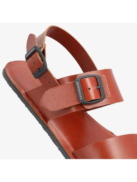 GROUNDIES KOS Cognac | Damen Barfußsandalen