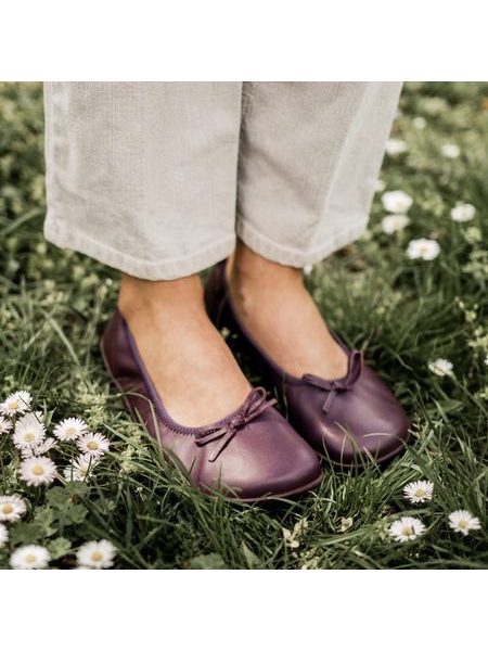 GROUNDIES RUBY 2.0 WOMEN Plum | Damen Barfuß-Ballerinas