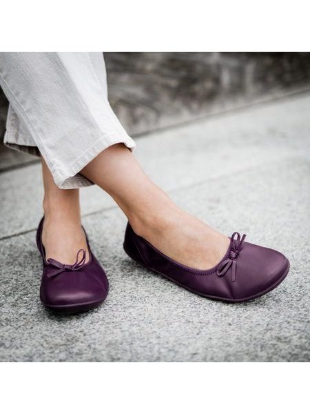 GROUNDIES RUBY 2.0 WOMEN Plum | Damen Barfuß-Ballerinas