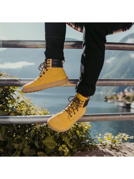 BE LENKA NEVADA NEO Mustard | Barefoot Knöchelschuhe