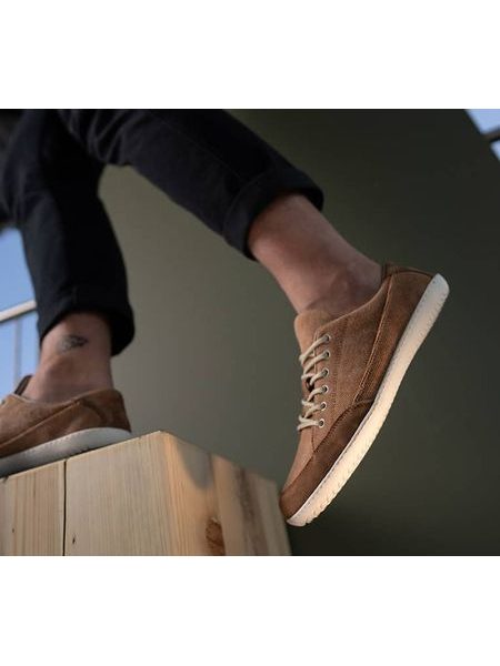 GROUNDIES AMSTERDAM MEN Camel | Herren Barfußschuhe