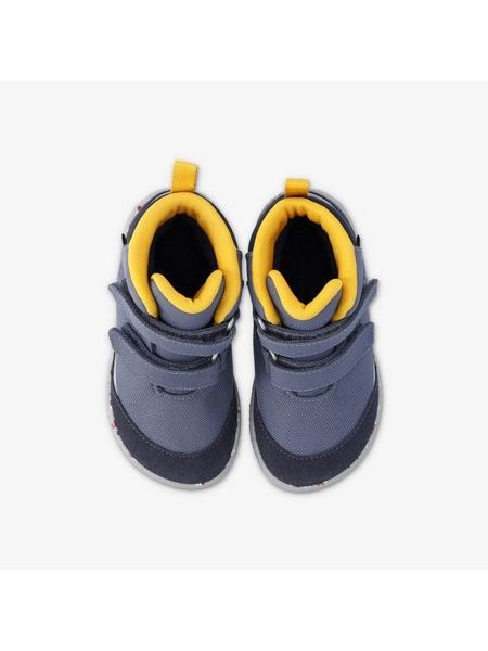 GROUNDIES OTTAWA Navy/Yellow | Children's Barefoot Insulated Boots