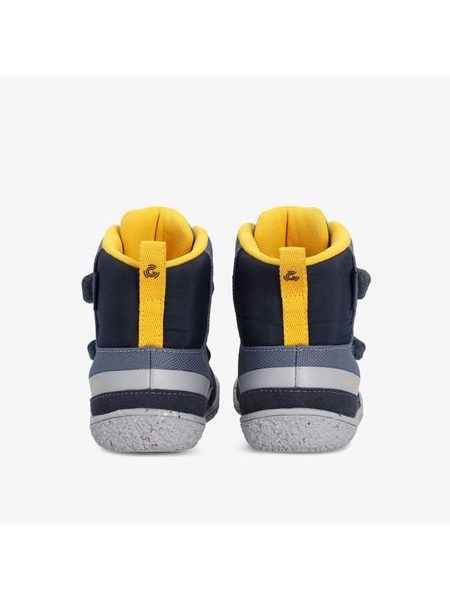 GROUNDIES OTTAWA Navy/Yellow | Children's Barefoot Insulated Boots