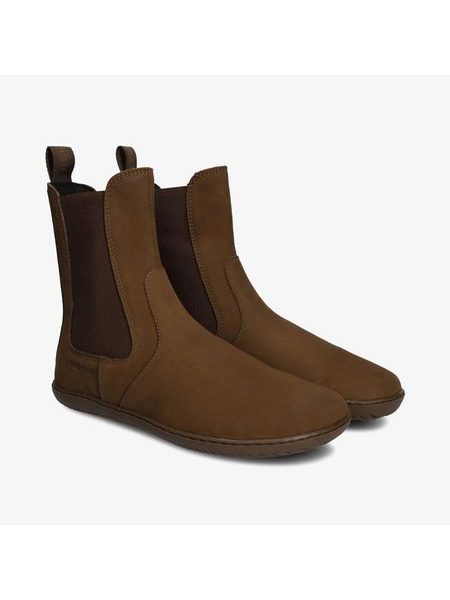 GROUNDIES CAMDEN Chocolate | Insulated Barefoot Chelsea Boots