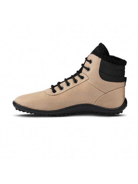 LEGUANO KOSMO Sand | Ankle-Height Insulated Barefoot Boots