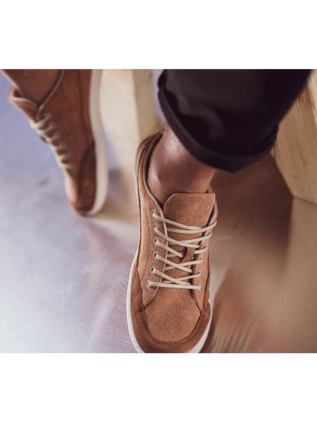 GROUNDIES AMSTERDAM MEN Camel | Herren Barfußschuhe