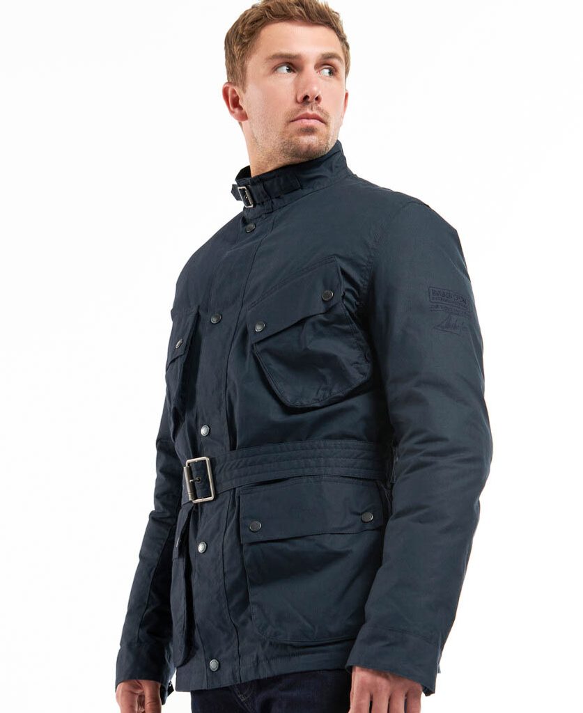 Gentleman Store - Téli motoros kabát Barbour International Grid Casual  Jacket - Navy - Barbour International - Kabátok - Ruházat