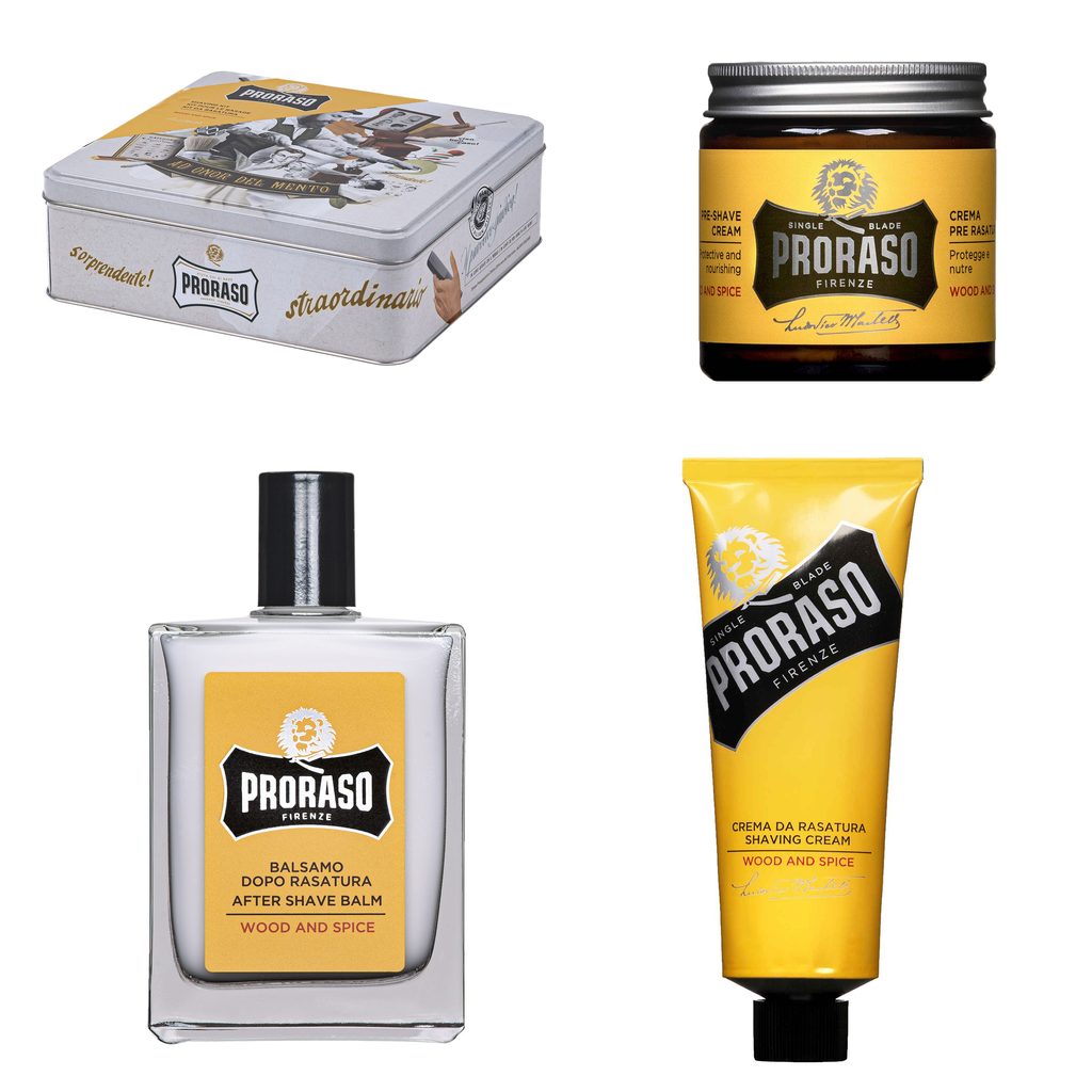 Gentleman Store - Klasszikus ajándékkészlet borotválkozáshoz Proraso Wood &  Spice - Proraso - Ajándékszettek - Tartozékok, Borotválkozás