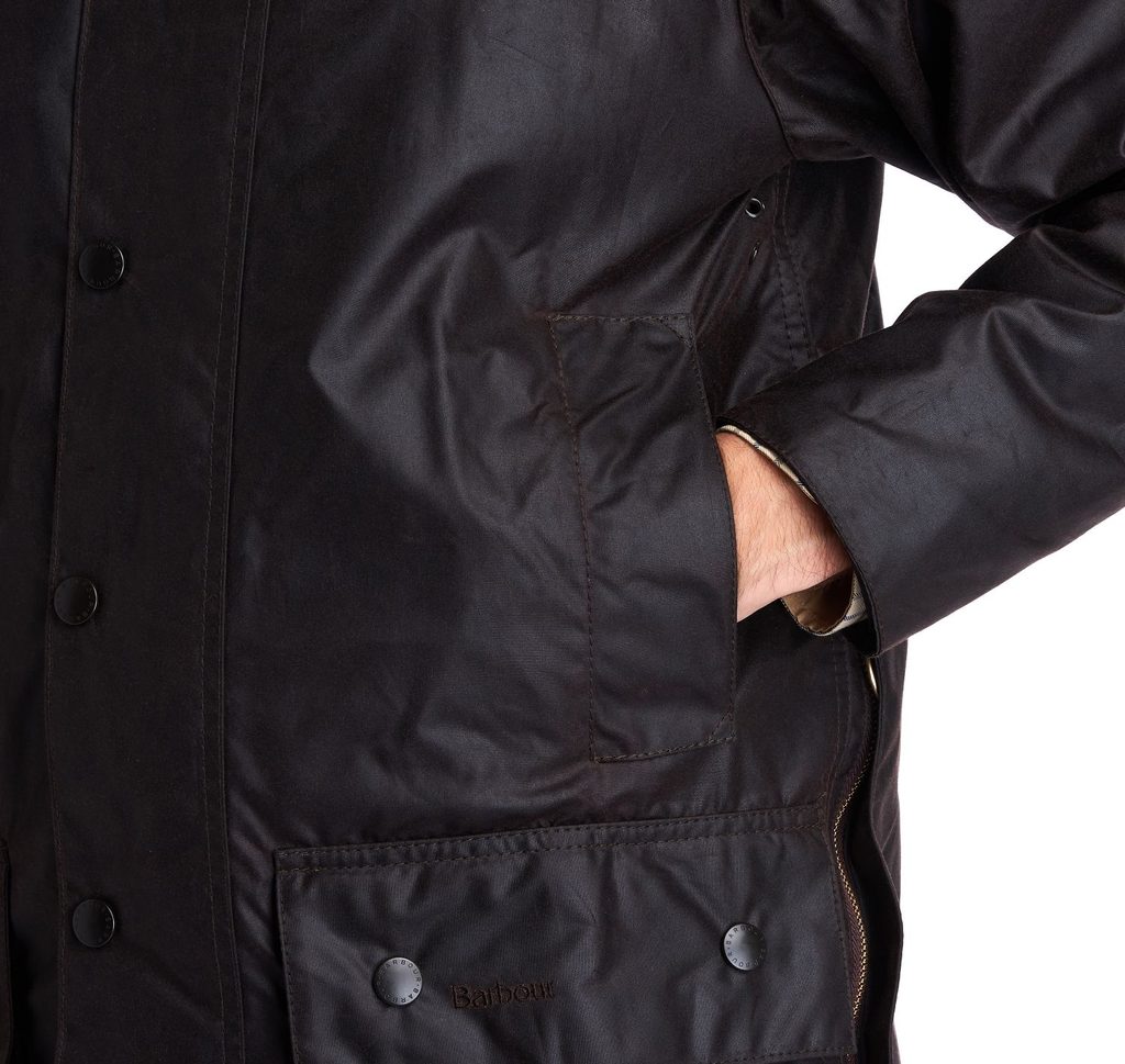 Gentleman Store - Barbour Beaufort kabát viaszos bevonattal - sötétbarna -  Barbour - Kabátok - Ruházat