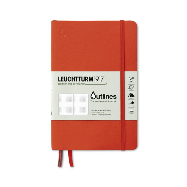 Gentleman Store - Vízálló jegyzetfüzet LEUCHTTURM1917 Outlines Paperback  Notebook - B6+, puha kötés, pöttyözött, 89 oldal - LEUCHTTURM1917 -  Jegyzetfüzetek és kiegészítők - Papíráruk, Kiegészítők