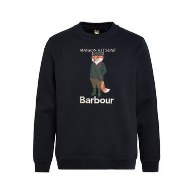 Barbour International Charlton Crew Neck Sweatshirt — Classic Black
