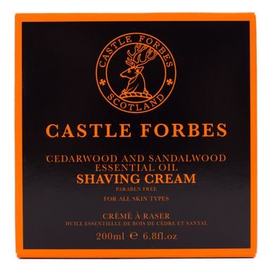 Castle Forbes borotvakrém - Cedarwood & Sandalwood (200 ml)