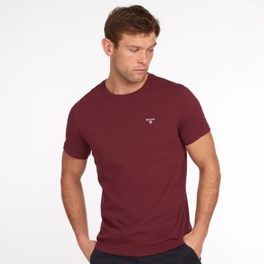 Barbour Essential Sports T-Shirt — Deep Red