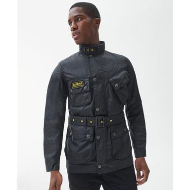 Barbour International Duke Wax Jacket — Black