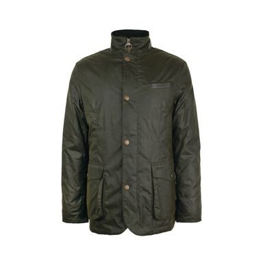 Barbour Winter Lutz Wax Jacket — Classic Black