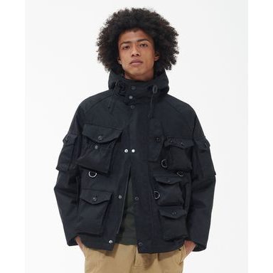 Barbour Beaufort Wax Jacket — Black