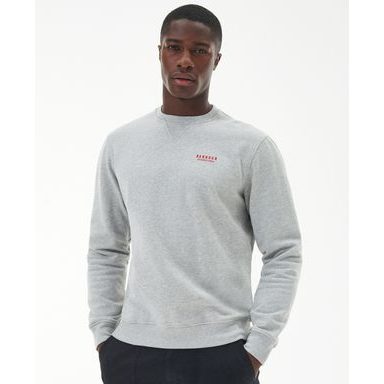 Barbour International Charlton Crew Neck Sweatshirt — Grey Marl