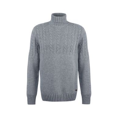 Barbour International Cable Knitted Jumper — Grey Marl