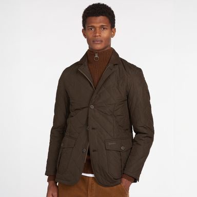 Barbour Quilted Lutz steppelt kabát — Olive