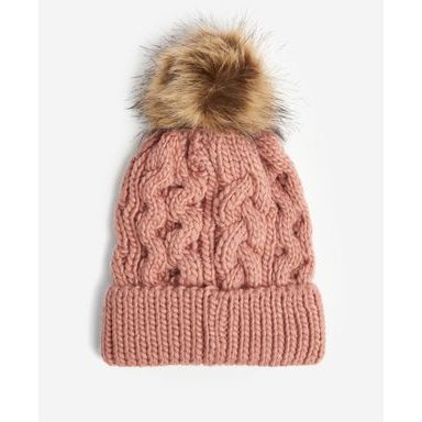 Barbour Penshaw Beanie — Dusty Rose