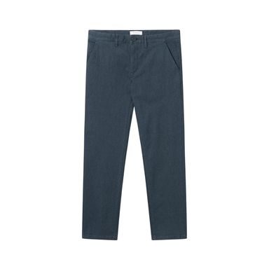 KnowledgeCotton Apparel Chuck Regular Flannel Chino Pants — Total Eclipse