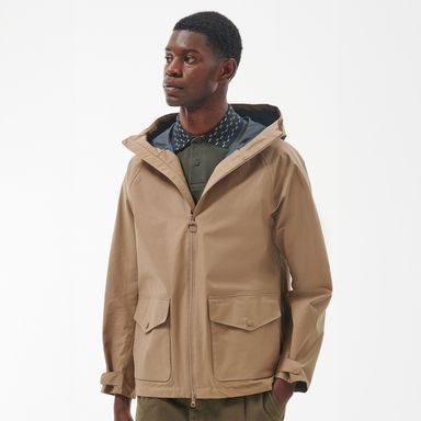 Barbour Whitstone Waterproof Jacket — Military Brown