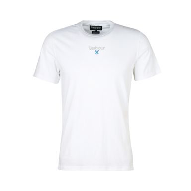 Pamut felső Barbour Stockton Tee - White