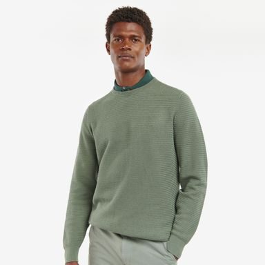 Peregrine Lewis Zip Neck Jumper — Seafoam