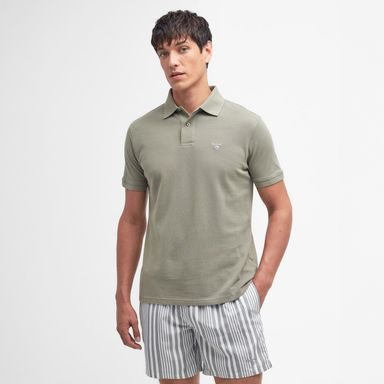 Barbour Sports Polo Shirt — Mid Olive