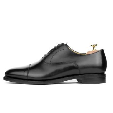 Charles Tyrwhitt Leather Oxford Brogue Shoes — Black