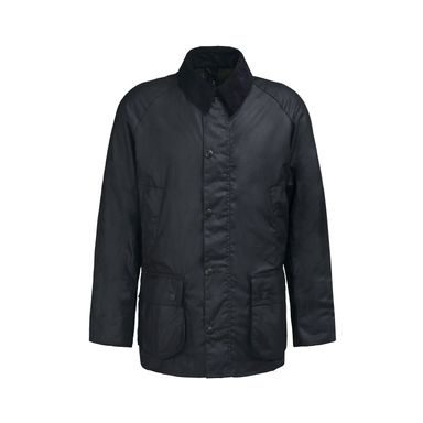 Barbour International Dowanside Wax Parka Jacket — Classic Black