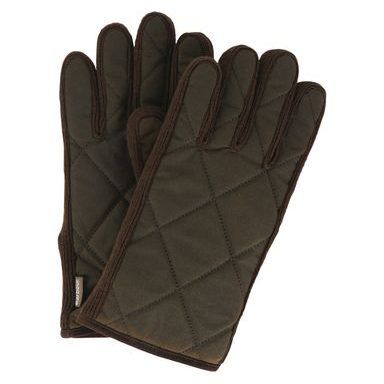 Barbour Leather Utility Gloves — Brown
