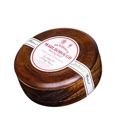 Sötét fából készült tál borotvaszappannal D.R. Harris - Marlborough (100 g)