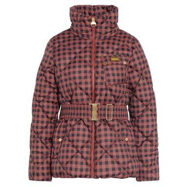 Barbour Alberta Wool Trench Coat — Blaze Red