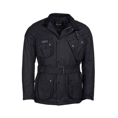 Barbour International SL viaszolt kabát — Black