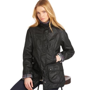 Barbour Beadnell Wax Jacket — Black