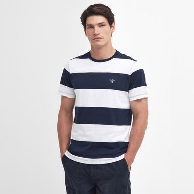 Barbour Whalton Striped T-Shirt — Clasic Navy