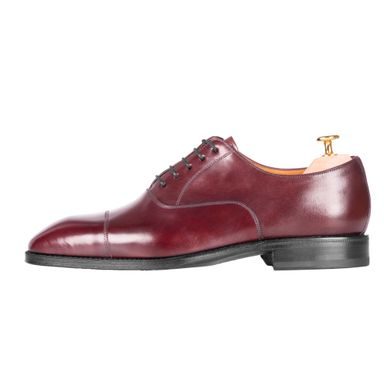 Charles Tyrwhitt Leather Oxford Brogue Shoes — Dark Tan