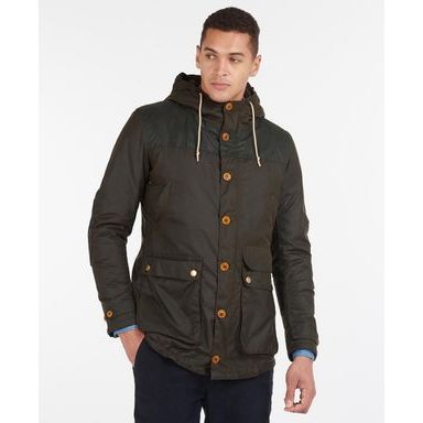 Viaszolt kabát Barbour Game Parka Jacket - oliva